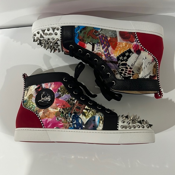 COPY - Christian LouBoutin FLAT VV/PATENT/PAVE STRASS - PURPLE POP 3160904 size… - Picture 7 of 9